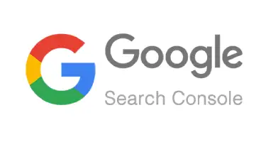 Un grande logo di Google con il testo "Search Console" sotto